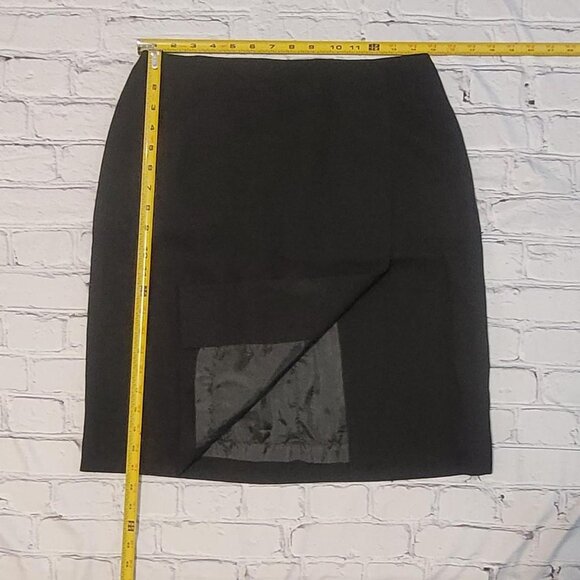 Ralph Lauren Black size 14 pencil skirt with zipper closure #preppy - Picture 3 of 5